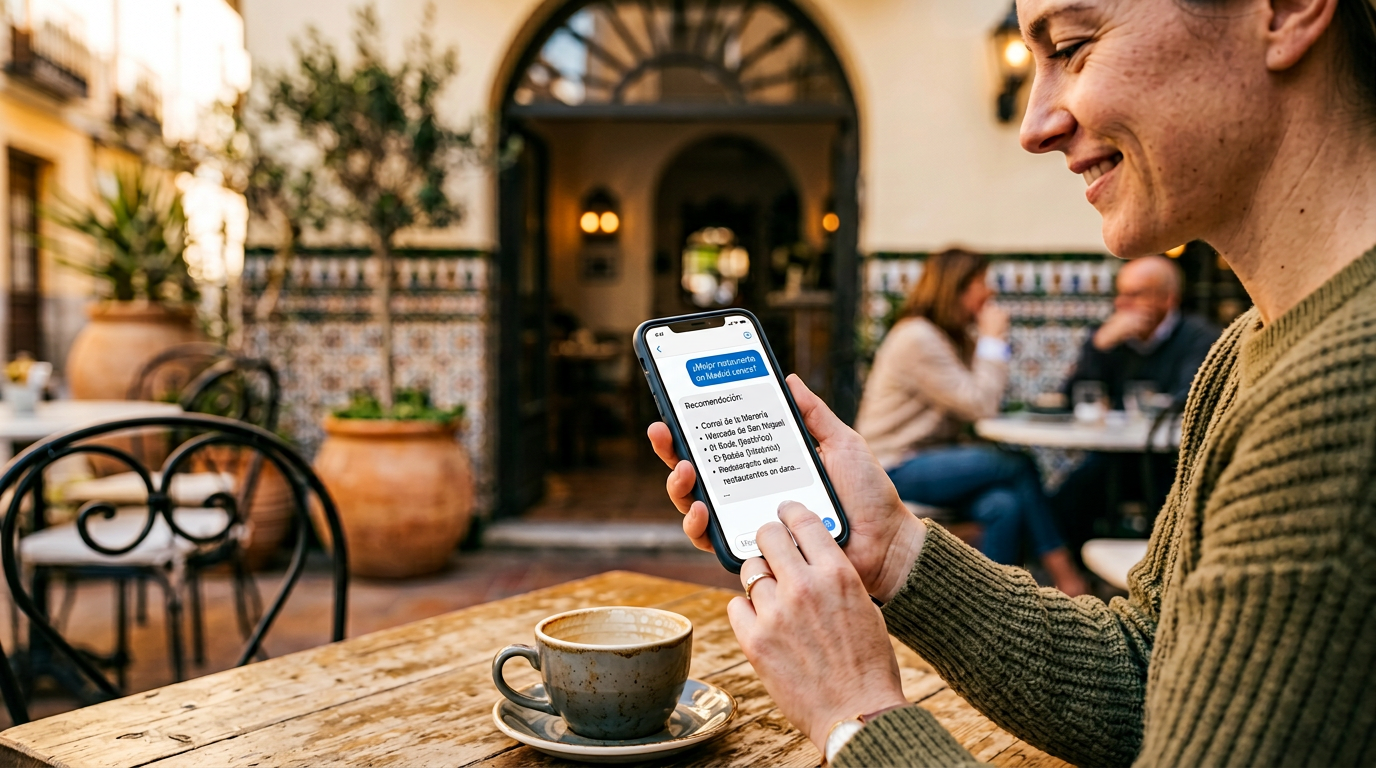 Cómo aparecer en ChatGPT, Perplexity y Google SGE como restaurante (GEO)