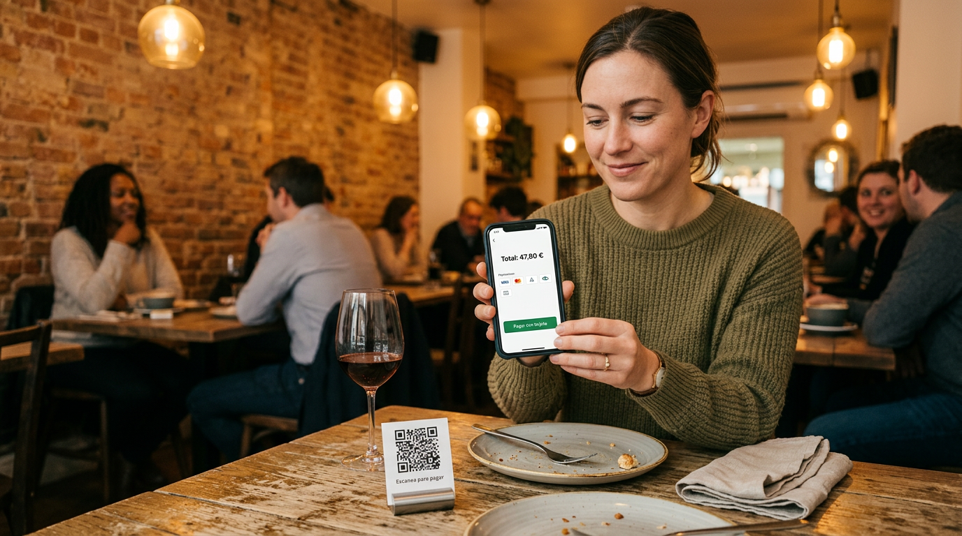 Pago en mesa con QR para restaurantes: cómo funciona y cuánto ahorra
